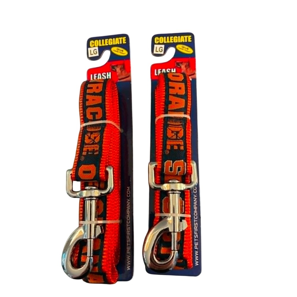 Pets First‎ Syracuse Orange Pet Leash Set 2 Large Orange NEW NCAA Collegiate